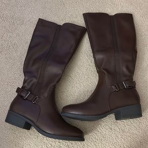 New Brown knee high boots